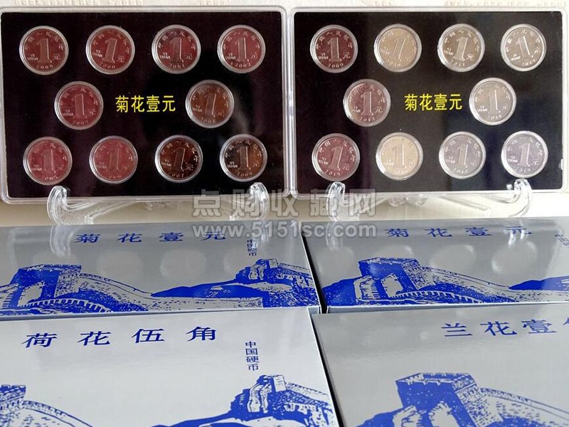 中国硬币（新三花）1角、5角、1元- 点购收藏网