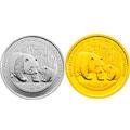 2011年 上海黄金交易所成立10周年熊猫加字金银纪念币