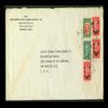【实拍】1947年7月14日民国孙像国币100元上海寄美国实寄封