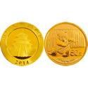 ​2014年熊猫1/10盎司金质纪念币