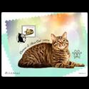 PTK22 《猫》邮票图卡