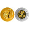 2016吉祥文化金银纪念币―五福拱寿