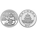 2017年150g熊猫银质纪念币