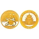 2017年3g熊猫金质纪念币