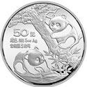 1990年5盎司熊猫银币