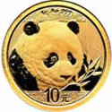 2018年1g熊猫金质纪念币