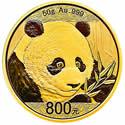 2018年50g熊猫金质纪念币
