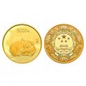 2019年猪年500克圆形金质纪念币