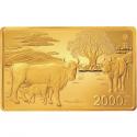 2021中国辛丑（牛）年150克长方形金质纪念币