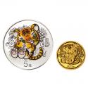 2022中国壬寅（虎）年圆形金银套币