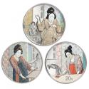 2022 中国古代名画系列（捣练图）银币套装（3枚）